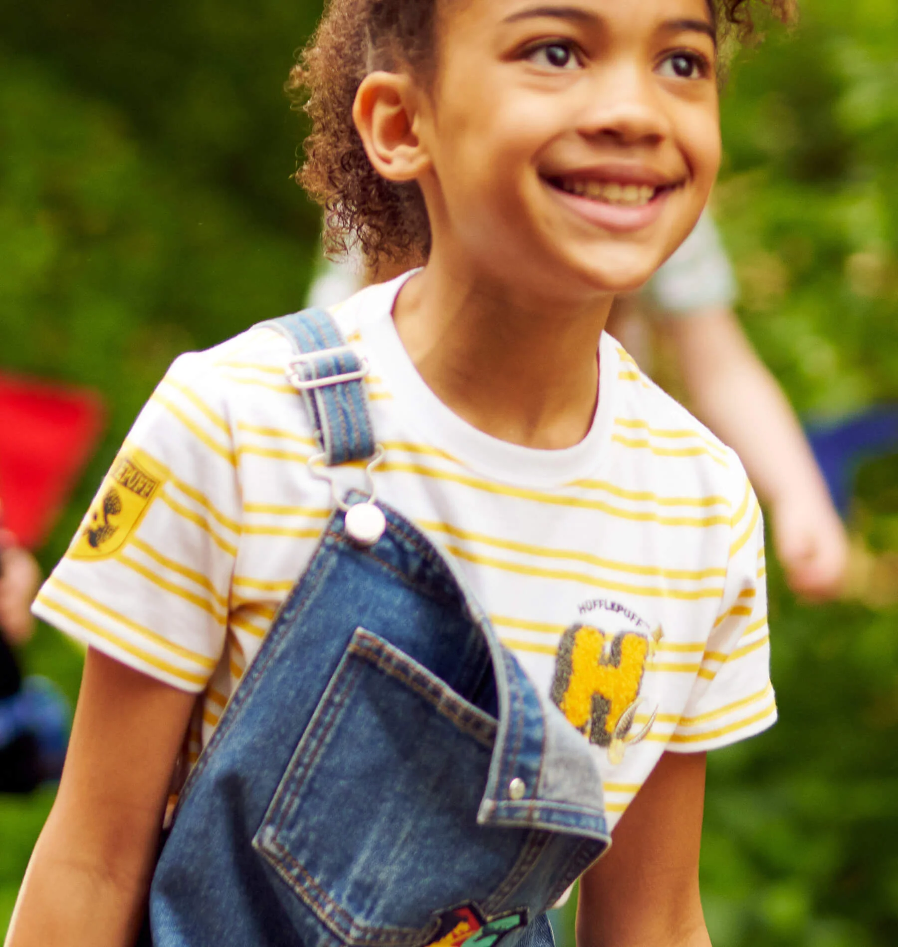 Kids Hufflepuff Striped T-Shirt - Image 4