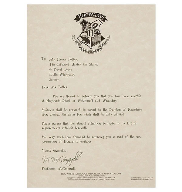 Personalised Hogwarts Acceptance Letter - Image 4